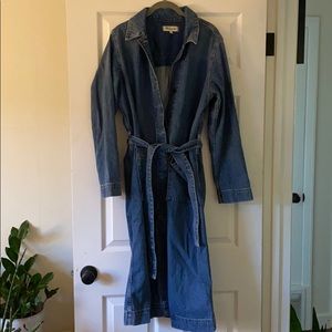 Madewell denim duster coat